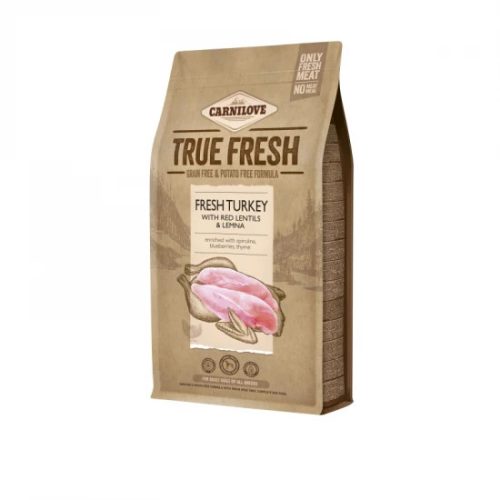 Carnilove - True Fresh Pulyka, vöröslencse és békalencse 1,4kg