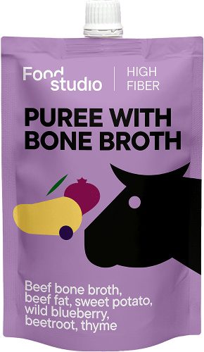 Food Studio - Püré marha csontlével, céklapéppel, vad áfonyával és édesburgonyával