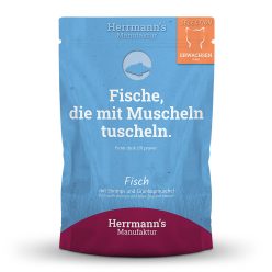   Herrmann's - Halas menü macskáknak 96% hal és garnélarák tartalommal 100g