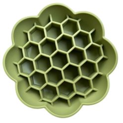 SlowJoy - Evéslassító szilikon tál - Honeycomb - Zöld