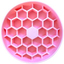   SlowJoy - Evéslassító szilikon tál - Honeycomb MAXI - Rózsaszín