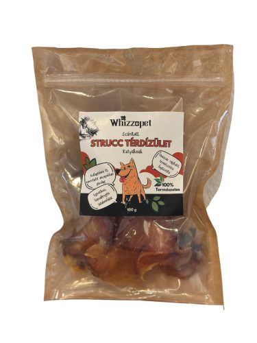 Whizzopet - Szárított Strucc Térdízület 2db
