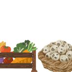 Zöldpacal, Zöldség, Fürjtojás